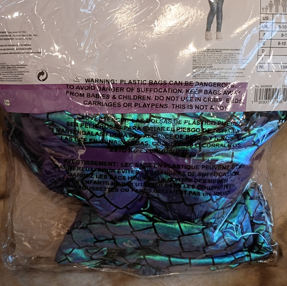 Mystical Dragon 3 Piece Kids Costume - New - Picture 4 of 6